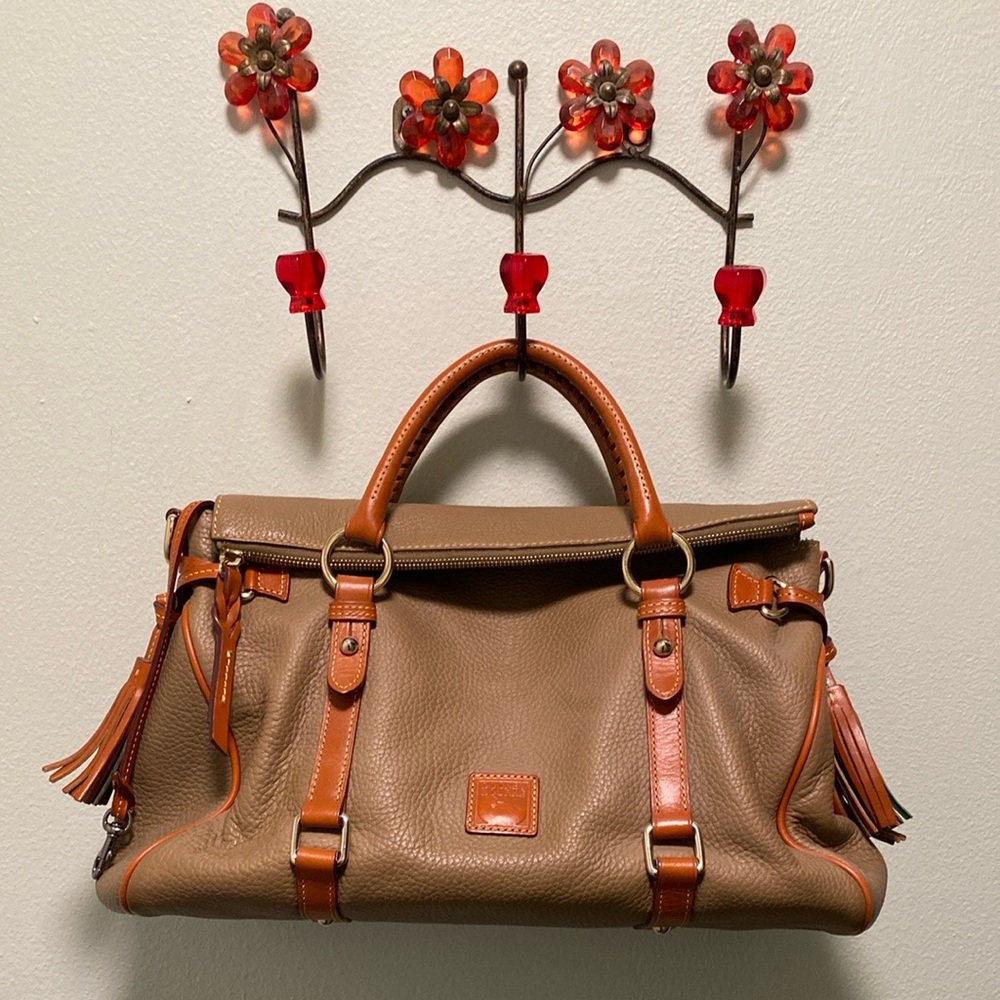 Dooney & Bourke Large Satchel with shoulder strap.